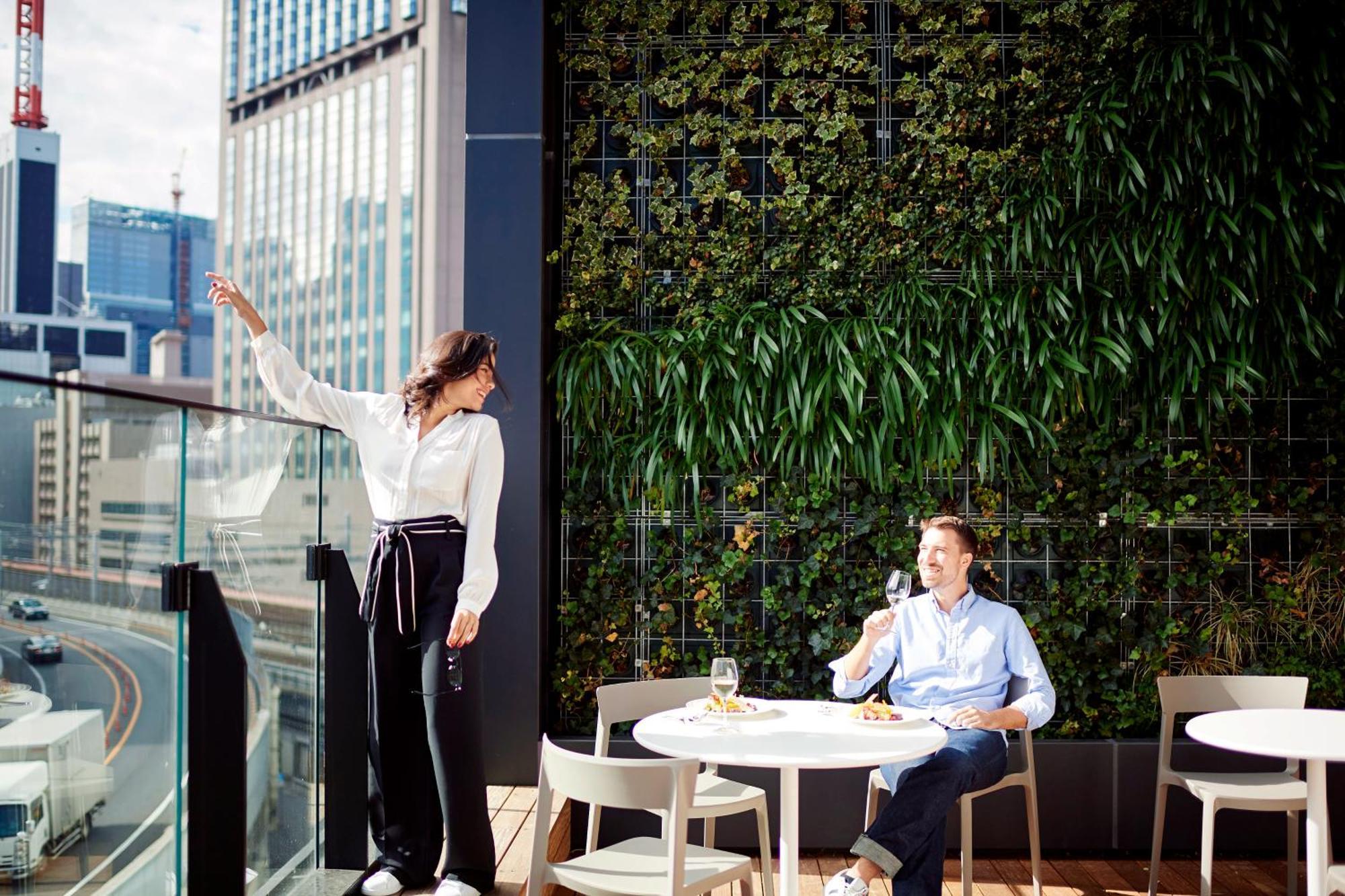 The Gate Hotel Tokyo By Hulic Εξωτερικό φωτογραφία Green wall